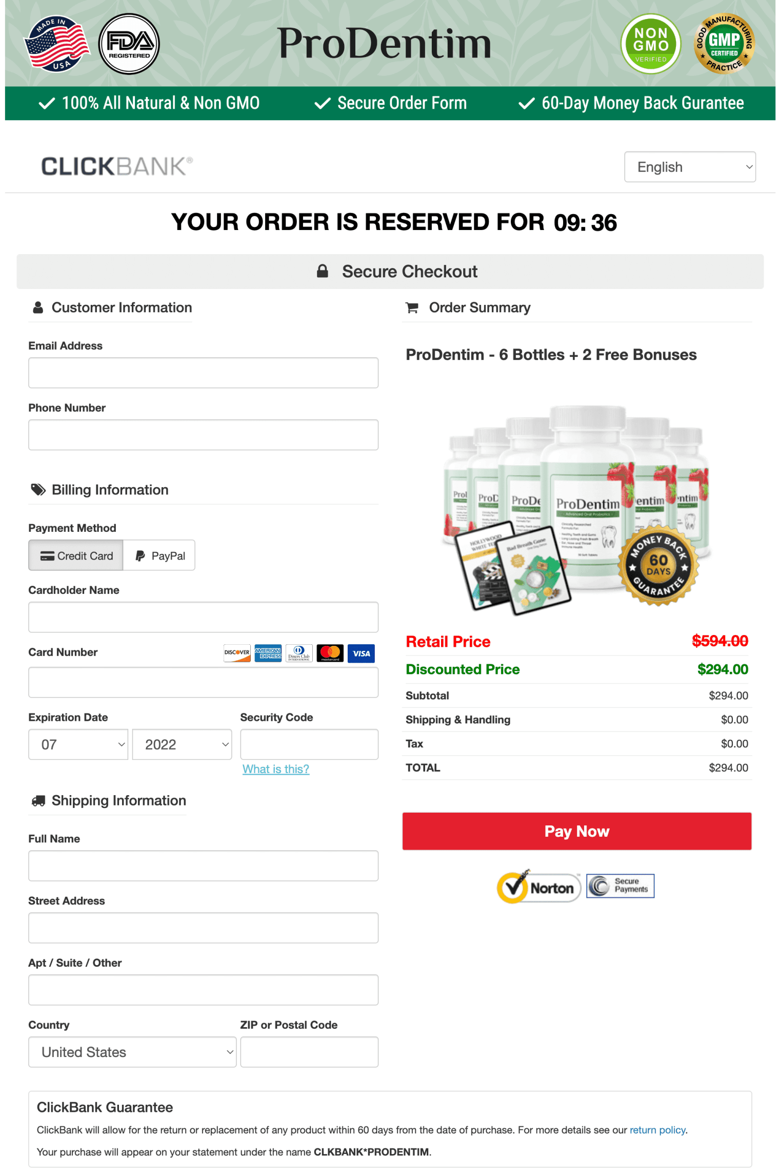 ProDentim-order-page